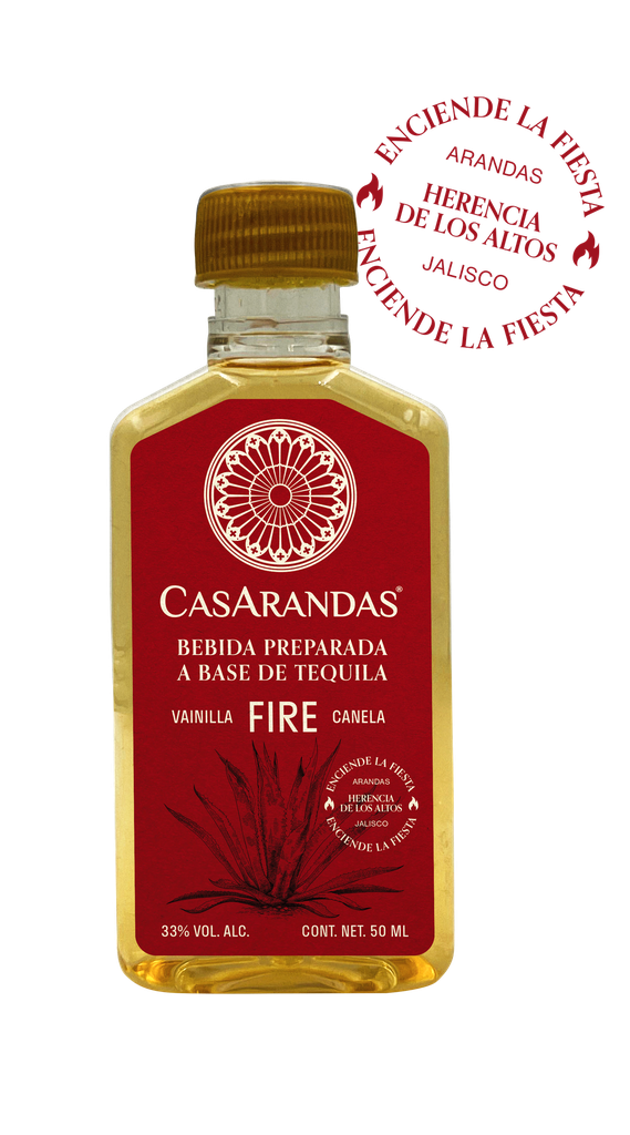 "FIRE" CASARANDAS-12 piezas (Licor de Agave)(50ml c/u) Total 600ml